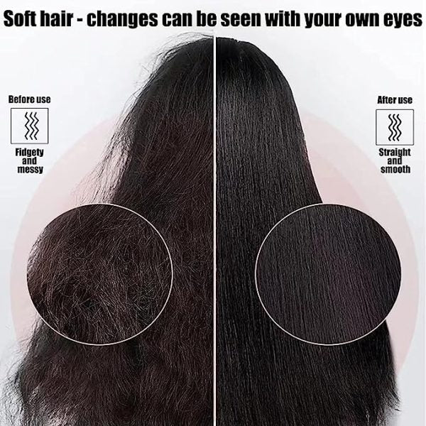 مشط كهربائي لفرد الشعر للشعر الأسود - للرجال والنساء